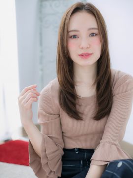 エレガンスなワンカールナチュラルストレートa